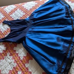 ABS Taffeta Cocktail Dress Brilliant Blue 4